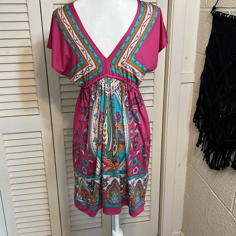 FLYING TOMATO M boho midi dress in good preloved condition! - Picture 2 of 4